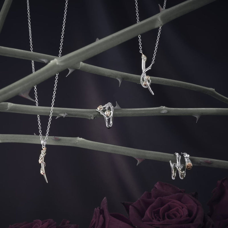 Julien Macdonald Betrayal Pendant - Silver/Rose - 3SJMC0455