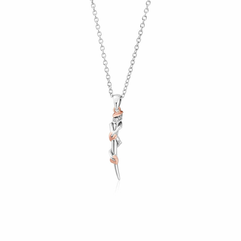 Julien Macdonald Betrayal Pendant - Silver/Rose - 3SJMC0455