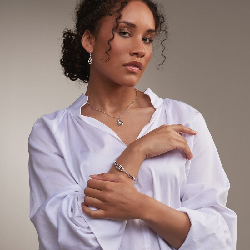 Eternity Pendant - Silver/Rose - 3SLNT0101