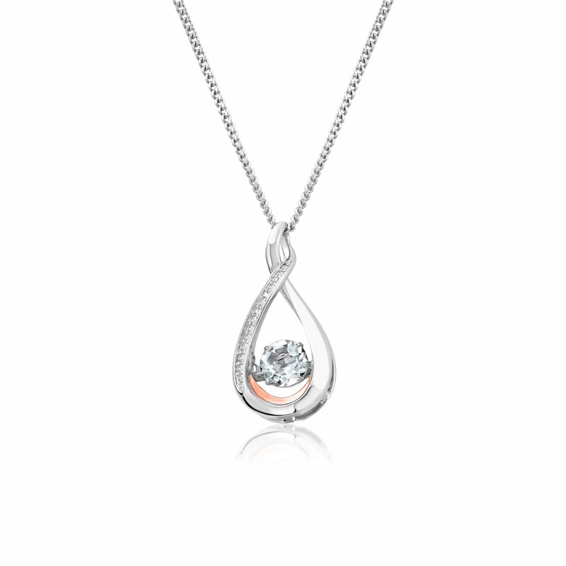 Eternity Pendant - Silver/Rose - 3SLNT0101