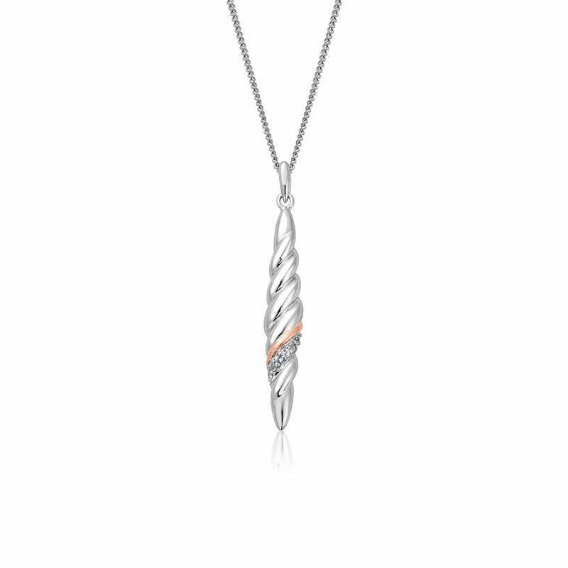 Lover's Twist Pendant - Silver - 3SLTW0613