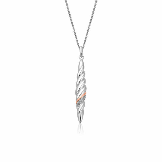 Lover's Twist Pendant - Silver - 3SLTW0613