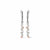 Celebration Drop Earrings - Silver/Rose - 3SME2