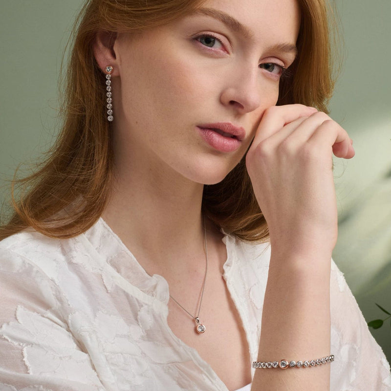 Celebration Pendant - Silver/Rose Gold - 3SMP5