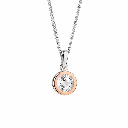 Celebration Pendant - Silver/Rose Gold - 3SMP5