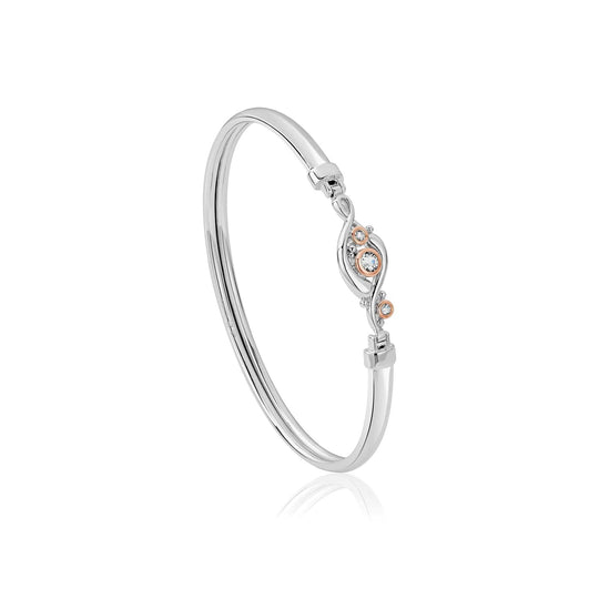 Pistyll Rhaeadr Bangle - Silver/Rose - 3SSWF0347