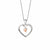 Tree Of Life Heart Pendant - Silver/Rose - 3STLHP7