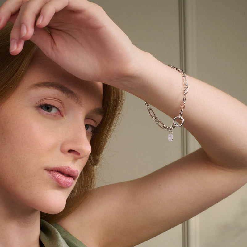 Insignia Charm Bracelet - Silver - 3STLI0773