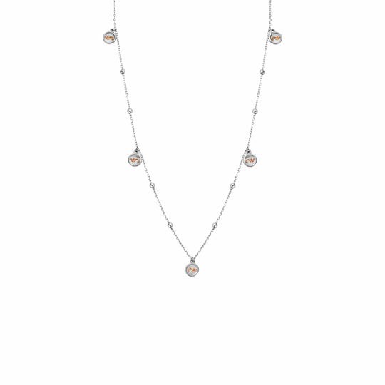 Insignia Drop Necklace - Silver - 3STOL0603