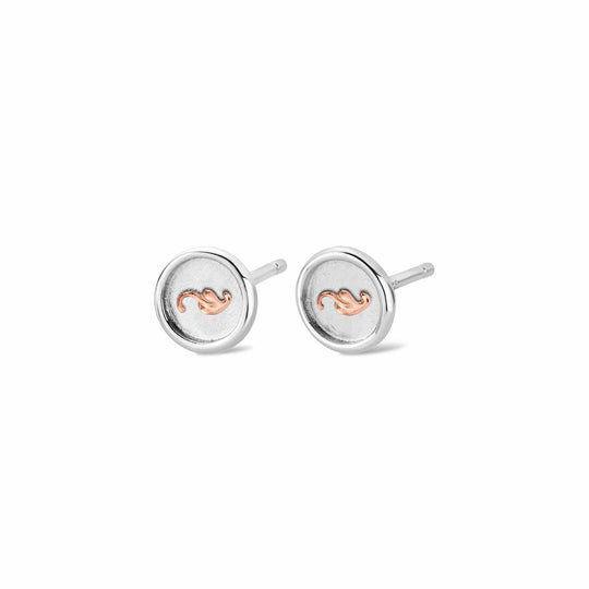 Insignia Stud Earrings - Silver - 3STOL0604