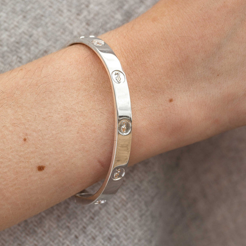 Tree Of Life Insignia Bangle - Silver/Rose - 3STOLMNBG1