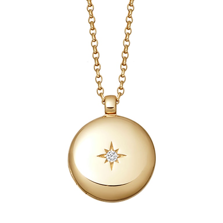 Biography Medium Locket Necklace - Gold - 42044YNON