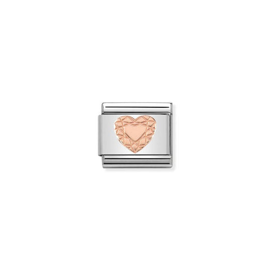 Composable Classic Diamond Cut Heart Link - Rose Gold - 430104/19