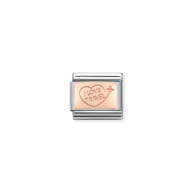 Composable Classic I Love Travel Link - Rose Gold - 430110/02