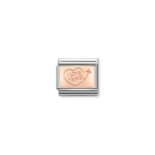 Composable Classic I Love Travel Link - Rose Gold - 430110/02