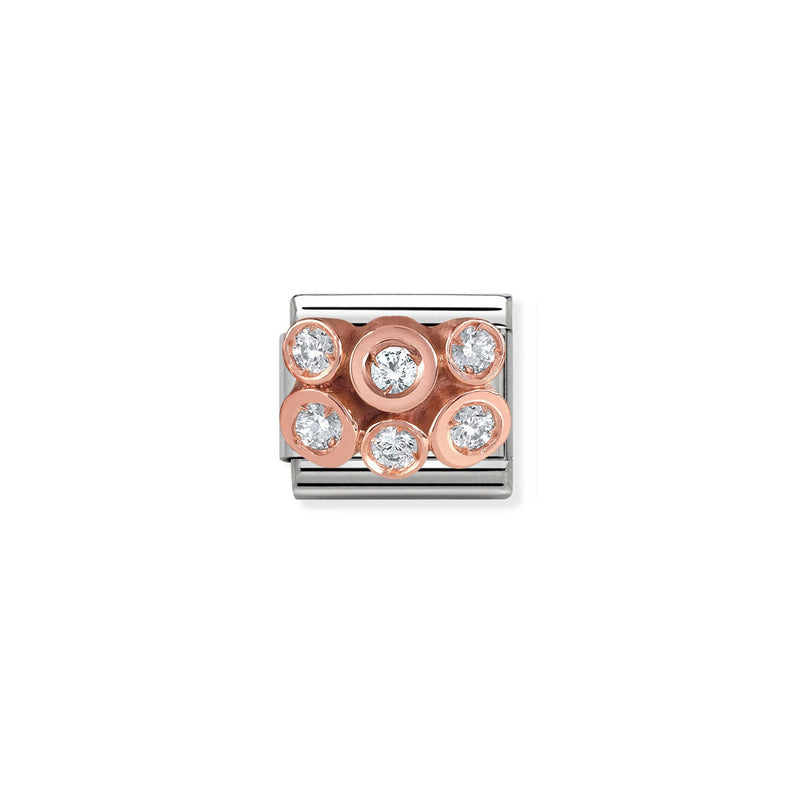 Composable Classic Cluster Link - Silver/Rose Gold ~ 430306/01