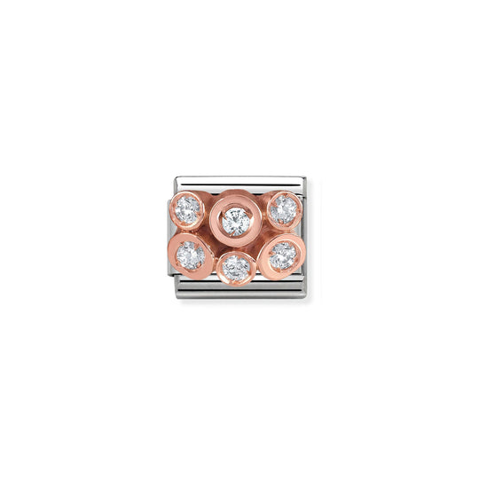 Composable Classic Cluster Link - Silver/Rose Gold ~ 430306/01