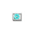 Composable Classic Turquoise Flower Link - 430510/04