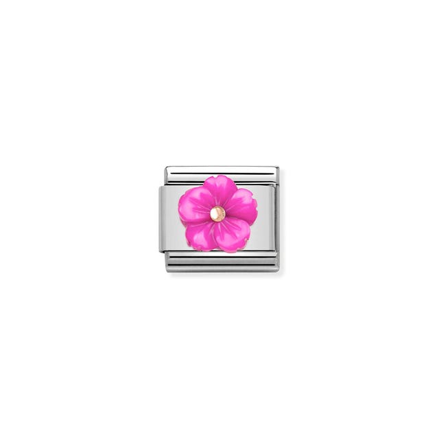 Composable Classic Fuschia Flower Link - 430510/08