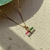 Watermelon T-Bar Necklace - Gold - TBN6WMGP