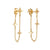 Celestial Chain Earrings - Gold - 47014YNOE