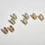 Deco Green Agate Hoop Earrings - Gold - 48001YGRE