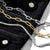 Interlocking Links Bracelet Set with Cosmic Jewellery Roll - Gold - 4859SY