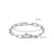 Interlocking Links Bracelet Set with Cosmic Jewellery Roll - Silver - 4589ZI