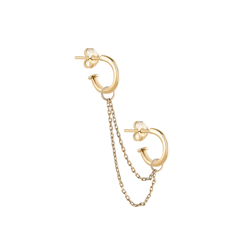 Small Double Add On Chain Plaque - 9ct Yellow Gold -  CAO-S-DBL