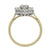 18ct Yellow Gold Diamond Cluster Ring, 1.28ct