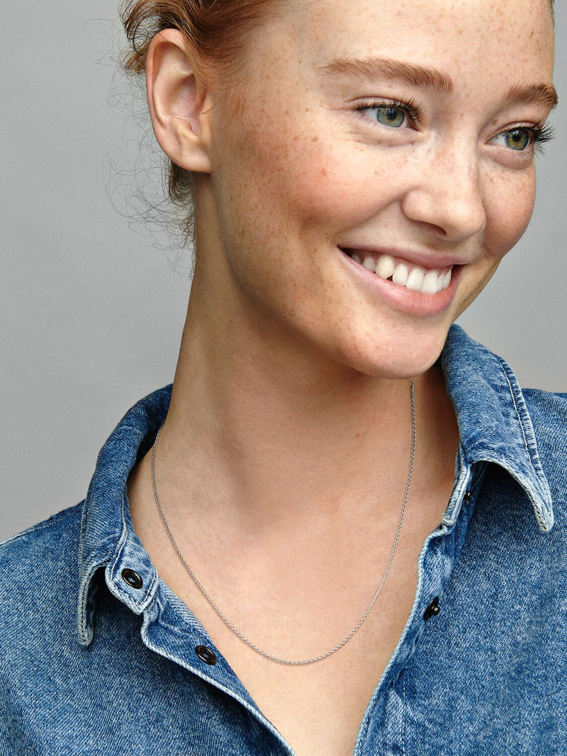 Cable Chain Necklace - Sterling Silver - 590412