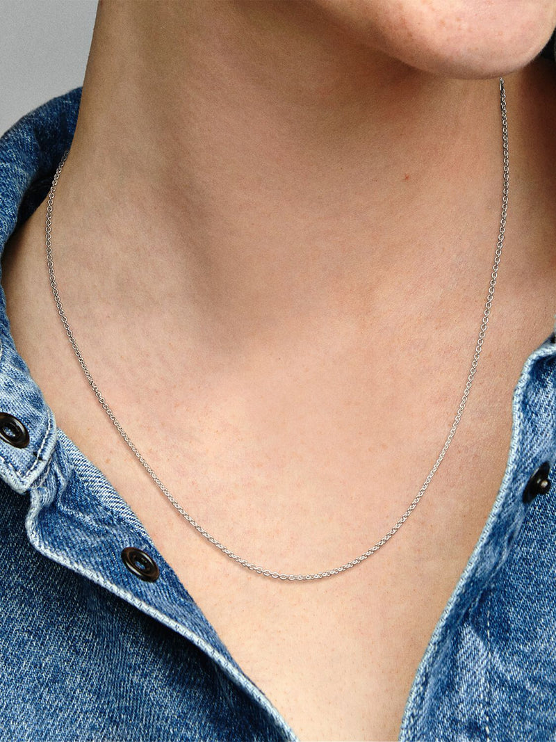 Cable Chain Necklace - Sterling Silver - 590412