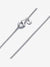 Classic Cable Chain Necklace - Sterling Silver - 590515-45
