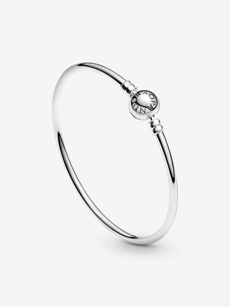Logo Clasp Bangle - Sterling Silver - 590713