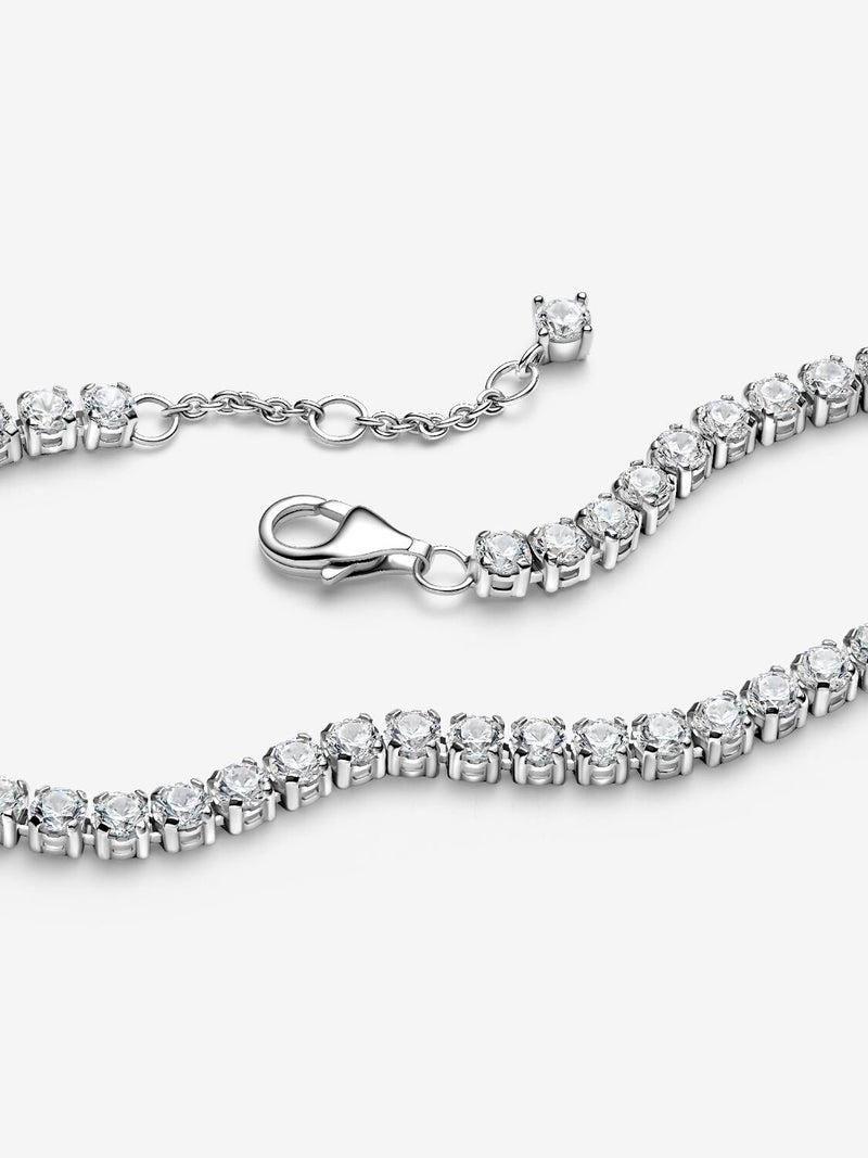 Sparkling Tennis Bracelet - Sterling Silver - 591469C01