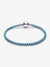 Blue Cord Box Chain Bracelet - Sterling Silver - 593816C01
