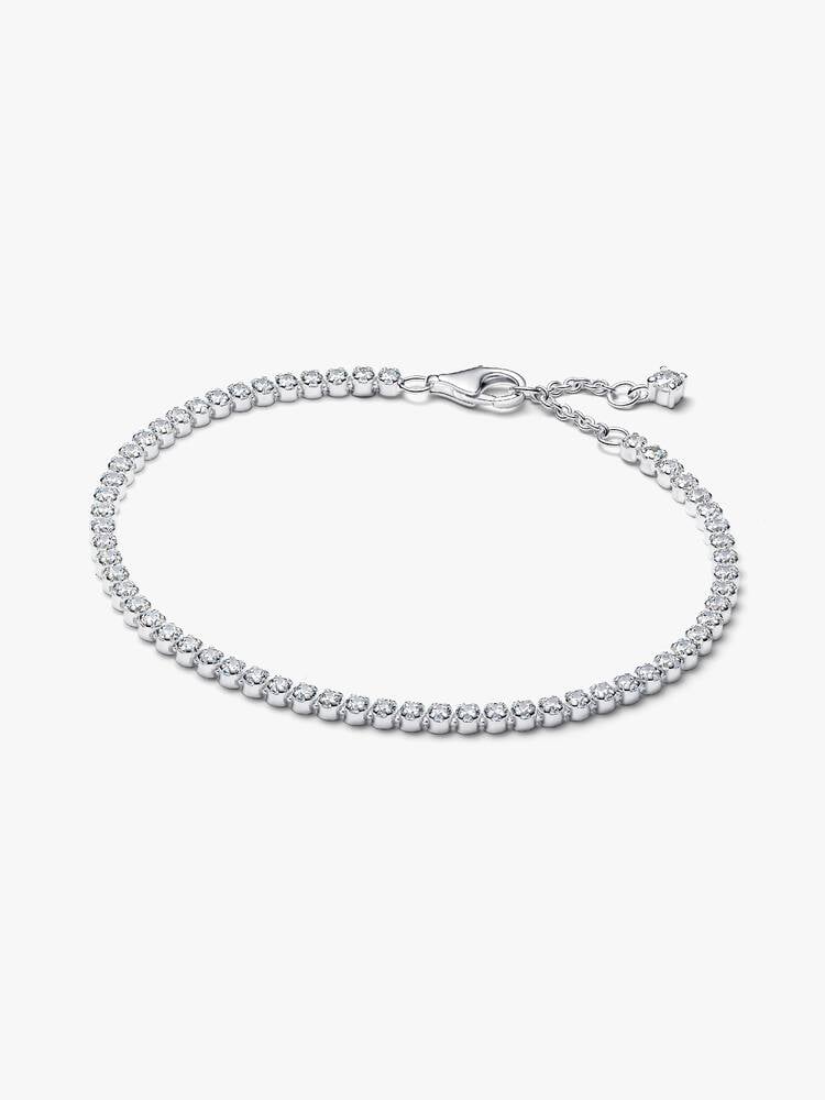 Sparkling Tennis Bracelet - Sterling Silver - 593927C01