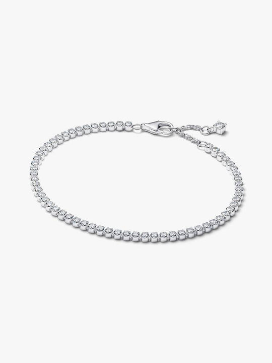 Sparkling Tennis Bracelet - Sterling Silver - 593927C01