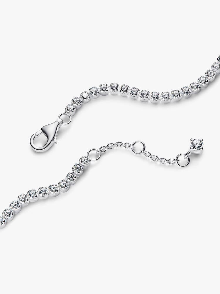 Sparkling Tennis Bracelet - Sterling Silver - 593927C01