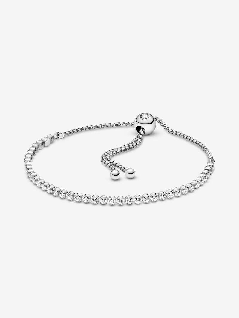 Sparkling Slider Tennis Bracelet - Sterling Silver - 599375C01