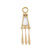 Mother Of Pearl Tassel Plaque - 9ct Yellow Gold - FL-3-MOP