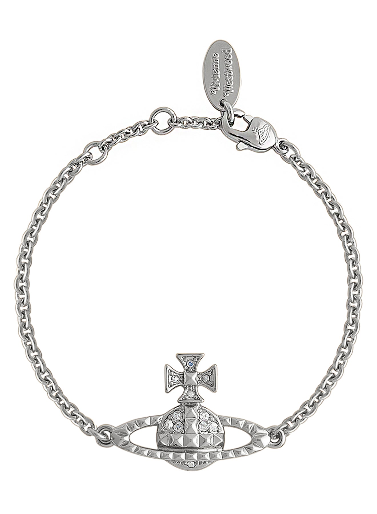 Vivienne Westwood Mayfair Bas Relief Bracelet - Rhodium