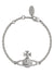 Mayfair Bas Relief Bracelet - Rhodium - 61020032-02W110-MY