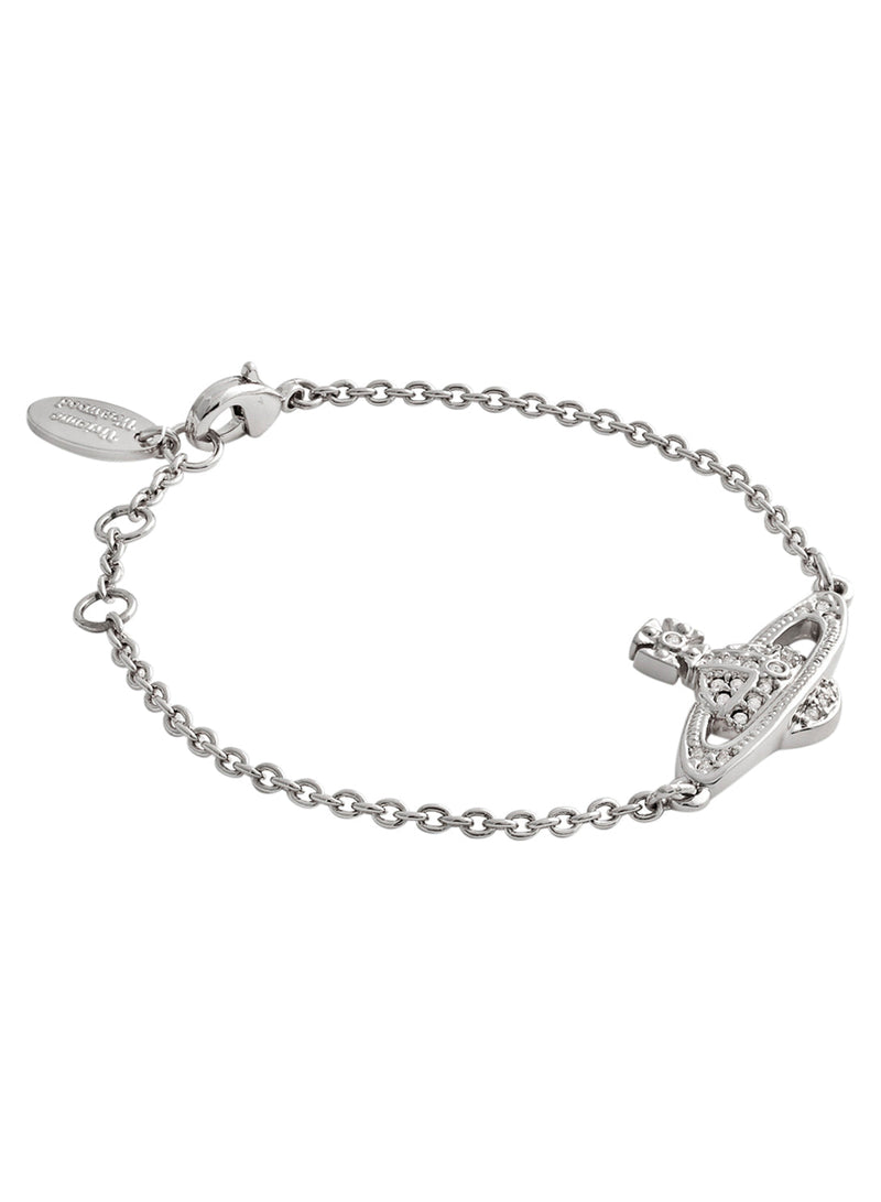 Mini Bas Relief Chain Bracelet - Silver