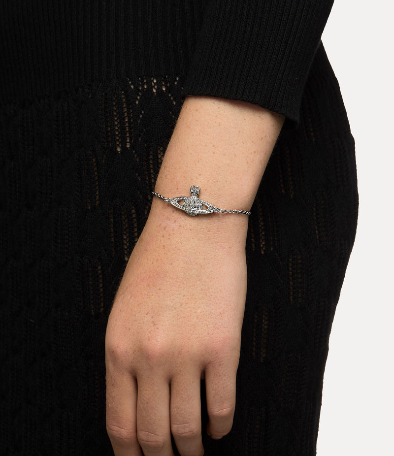 Mini Bas Relief Chain Bracelet - Silver