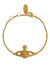 Mini Bas Relief Chain Bracelet - Gold - 61020051-02R121-CN