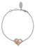 Petra Bracelet - Silver/Gold/Coral - 61020060-02P659