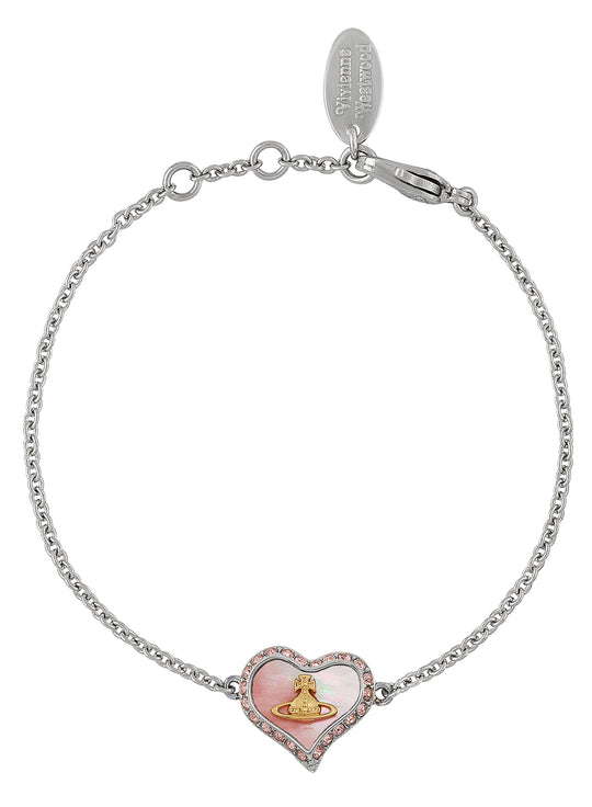 Petra Bracelet - Silver/Gold/Coral - 61020060-02P659