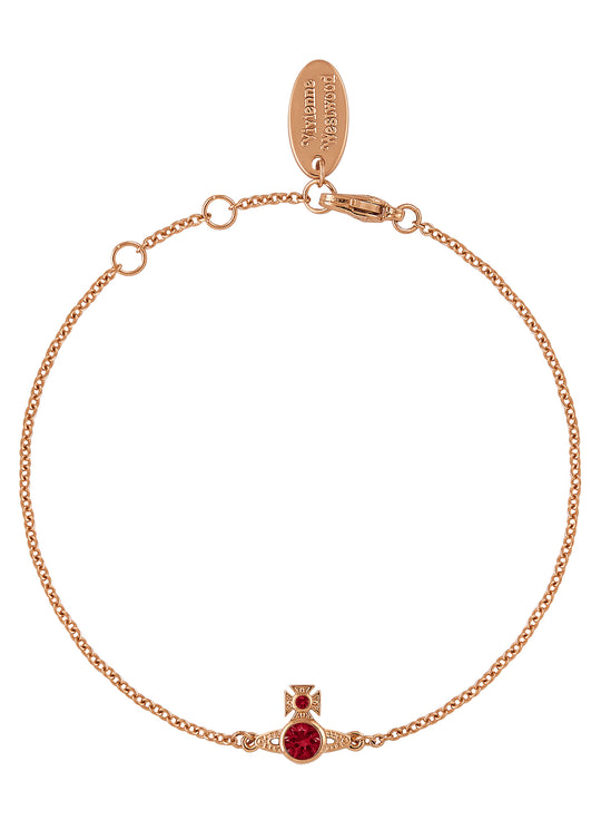 London Orb Bracelet - Rose Gold/Red - 61020146-02G366