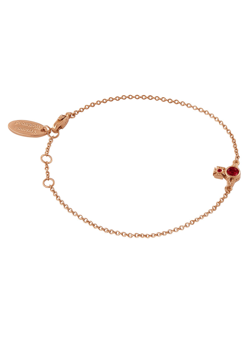 London Orb Bracelet - Rose Gold/Red - 61020146-02G366